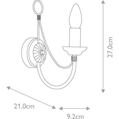 Бра Carisbrooke CB1-BLACK