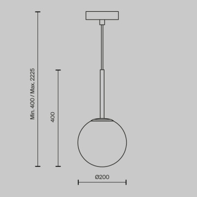 Подвесной светильник Basic form MOD321PL-01B1